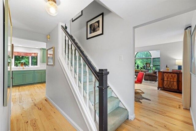 32 Canter Dr, Sewickley Hills Boro, PA 15143 - stairs featuring wood finished floors and healthy amount of natural light
