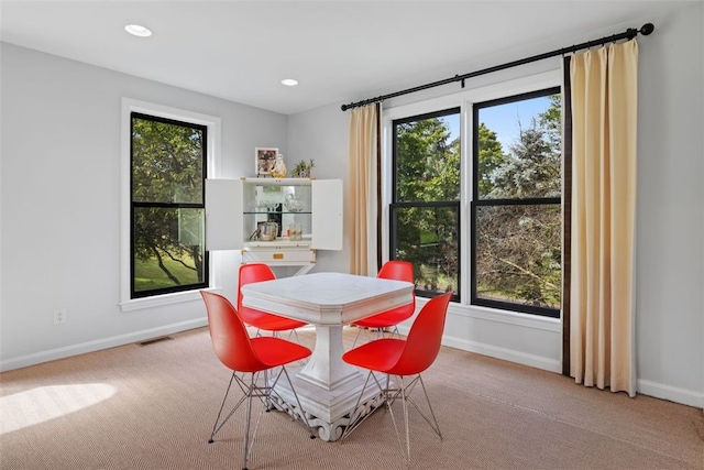32 Canter Dr, Sewickley Hills Boro, PA 15143 - carpeted dining room with plenty of natural light and recessed lighting