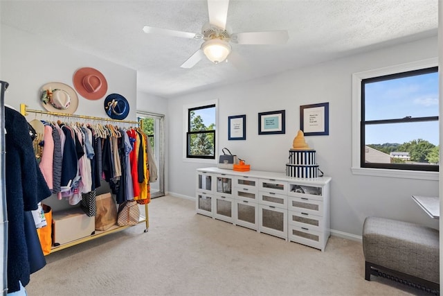 32 Canter Dr, Sewickley Hills Boro, PA 15143 - walk in closet featuring carpet floors and ceiling fan