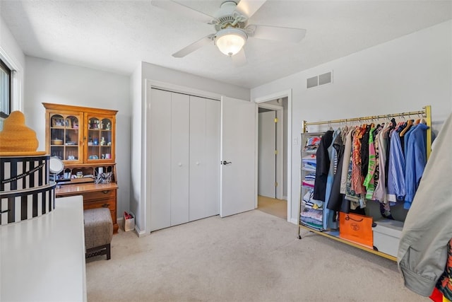 32 Canter Dr, Sewickley Hills Boro, PA 15143 - bedroom with carpet floors, a ceiling fan, and a closet