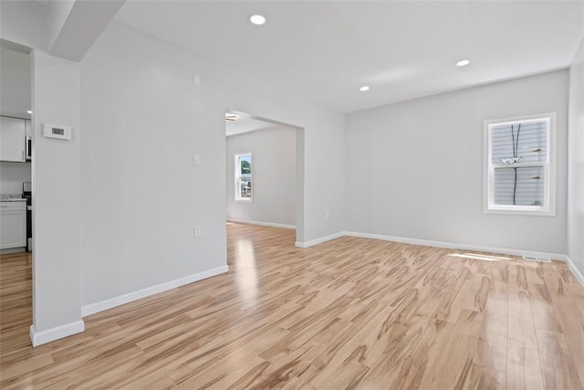 1106 Wade St, Aliquippa, PA 15001 - spare room with light wood-style floors and recessed lighting