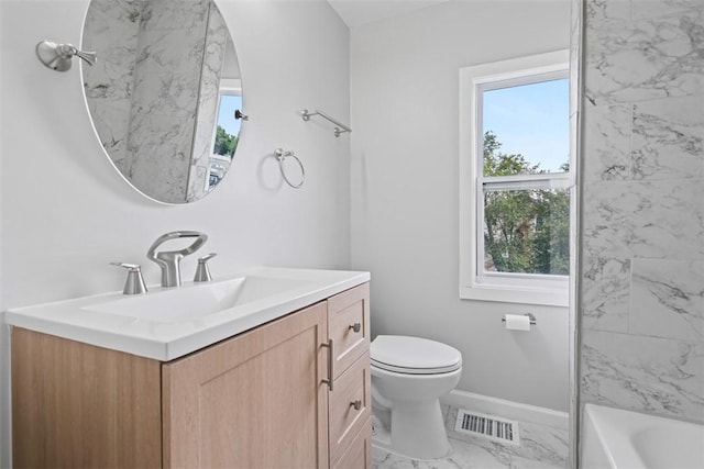 1106 Wade St, Aliquippa, PA 15001 - bathroom with vanity and marble look tile flooring