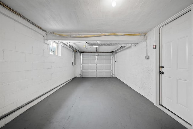 332 Garlow Dr, Penn Hills, PA 15235 - garage with concrete block wall