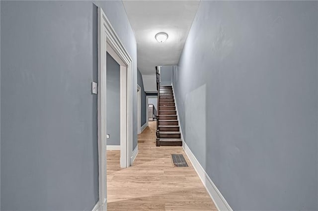 1221 Boyle St, East Allegheny, PA 15212 - hall featuring stairway and light wood-style flooring