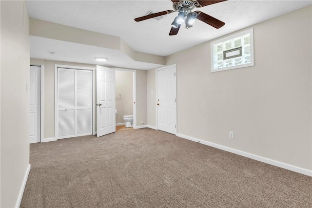 1109 Mary Ann, South Side, PA 15203 - unfurnished bedroom with carpet and a ceiling fan