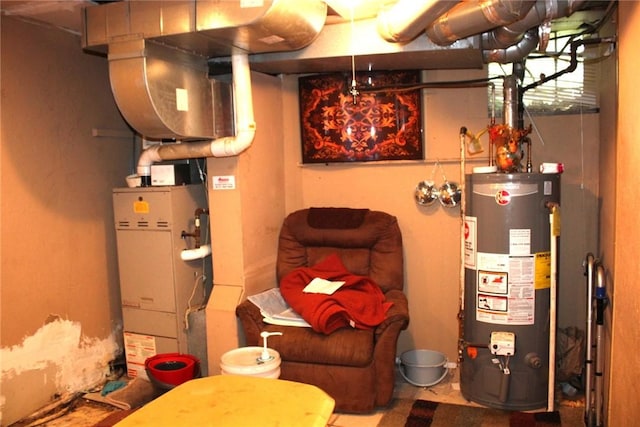 5388 Warble St, Garfield, PA 15224 - utility room with water heater