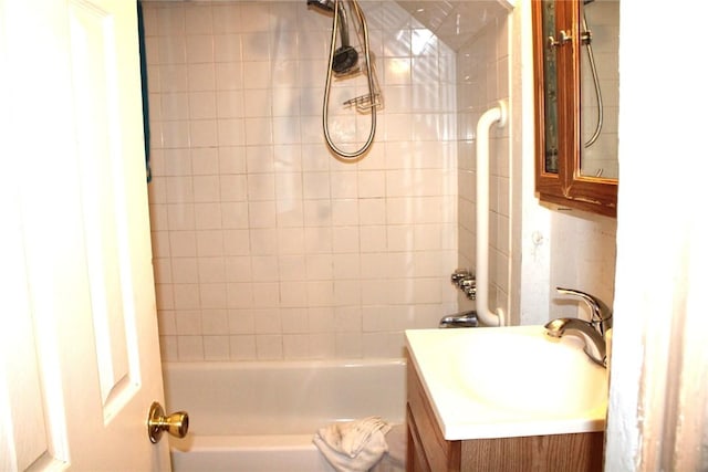 5388 Warble St, Garfield, PA 15224 - bathroom with bathtub / shower combination and vanity