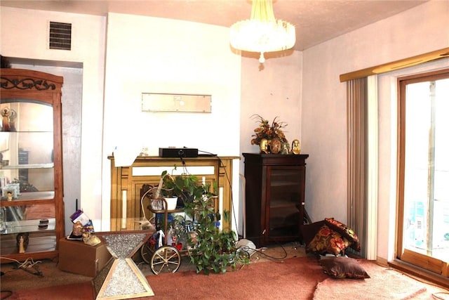 5388 Warble St, Garfield, PA 15224 - living area with carpet flooring and plenty of natural light