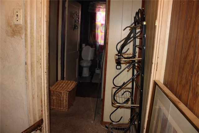 5388 Warble St, Garfield, PA 15224 - corridor featuring carpet flooring