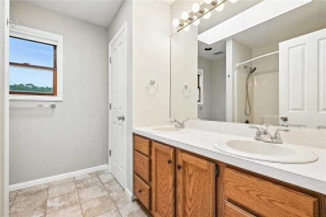 109 Hamilton Ct, Economy, PA 15005 - full bathroom featuring double vanity and a shower