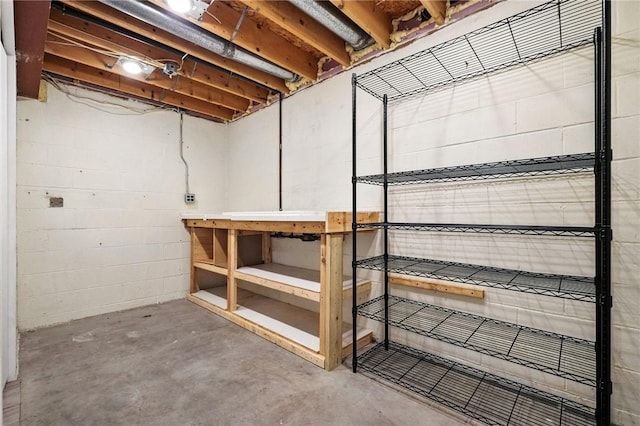 109 Hamilton Ct, Economy, PA 15005 - unfinished below grade area featuring concrete block wall