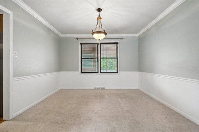109 Hamilton Ct, Economy, PA 15005 - spare room featuring carpet flooring and crown molding