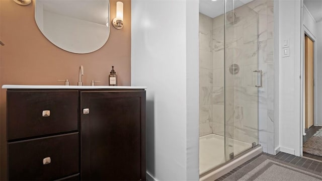 128 N Craig St Unit 505, Oakland, PA 15213 - bathroom featuring a marble finish shower and vanity