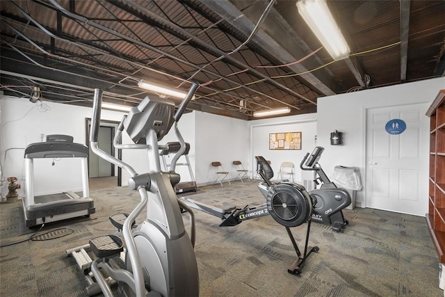 128 N Craig St Unit 505, Oakland, PA 15213 - workout area with carpet flooring