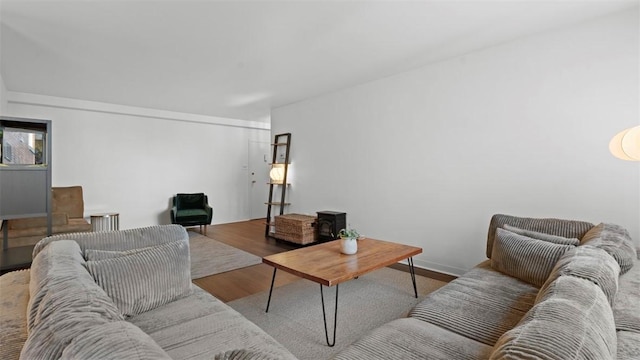 128 N Craig St Unit 505, Oakland, PA 15213 - living room featuring wood finished floors