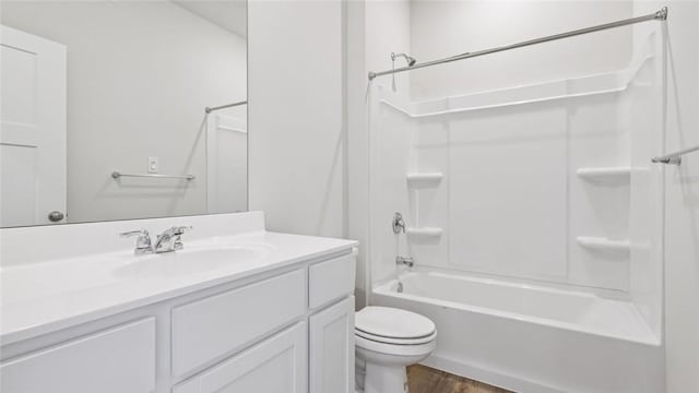 163 Smith Ln, Chippewa Twp, PA 15010 - bathroom featuring vanity, wood finished floors, and  shower combination