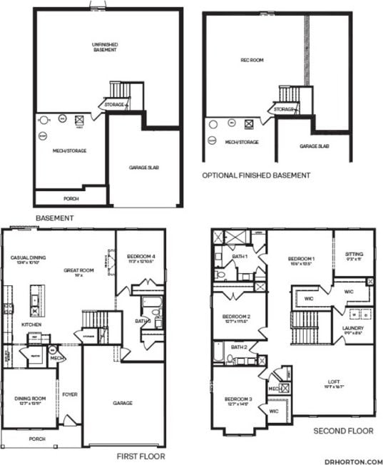 412 Barons Ct, Peters Twp, PA 15367 - view of floor plan / room layout