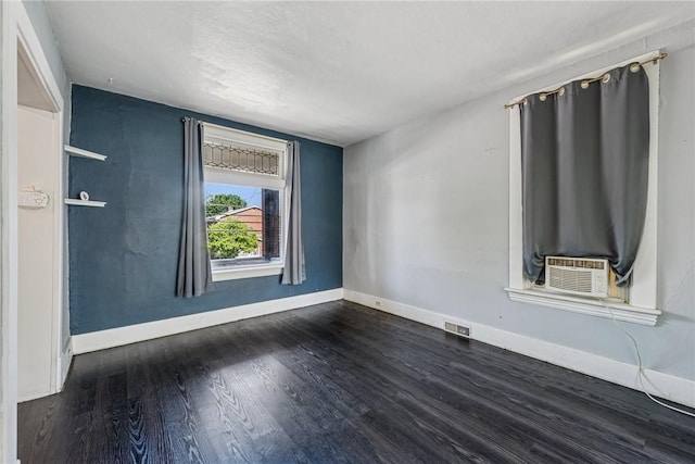312 Edgewood Ave, Trafford, PA 15085 - unfurnished room with dark wood finished floors and cooling unit