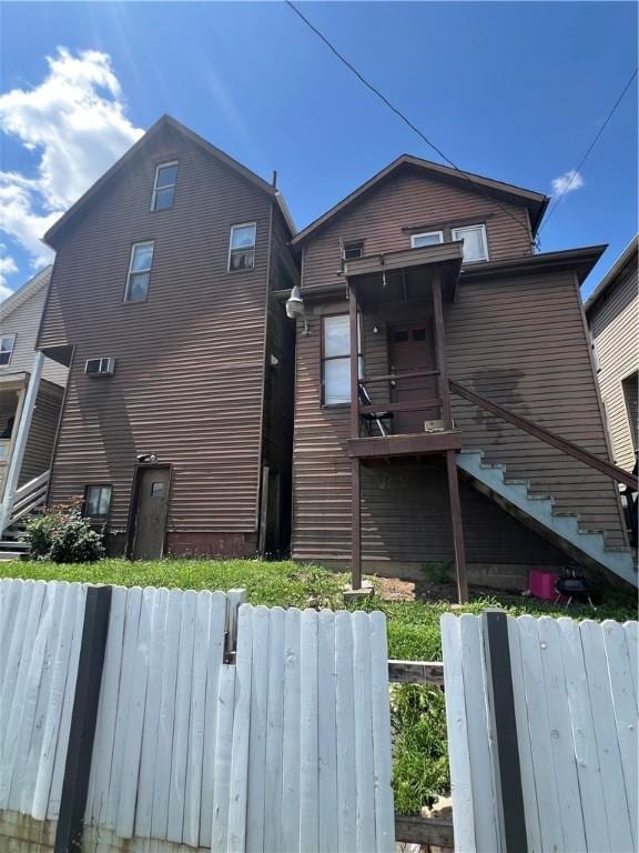 306 Fallowfield Ave, Charleroi Boro, PA 15022 - view of side of home featuring stairway