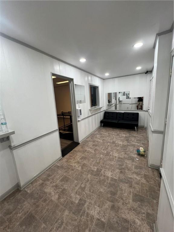 306 Fallowfield Ave, Charleroi Boro, PA 15022 - kitchen with white cabinetry and recessed lighting