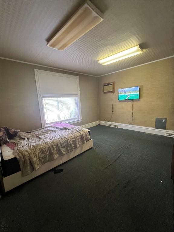306 Fallowfield Ave, Charleroi Boro, PA 15022 - bedroom featuring dark carpet and a wall mounted AC