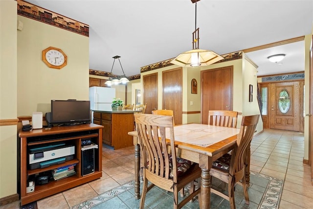 4581 Bakerstown Culmerville Rd, West Deer, PA 15044 - dining room with light tile patterned flooring