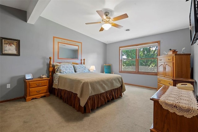 4581 Bakerstown Culmerville Rd, West Deer, PA 15044 - bedroom with light carpet and ceiling fan
