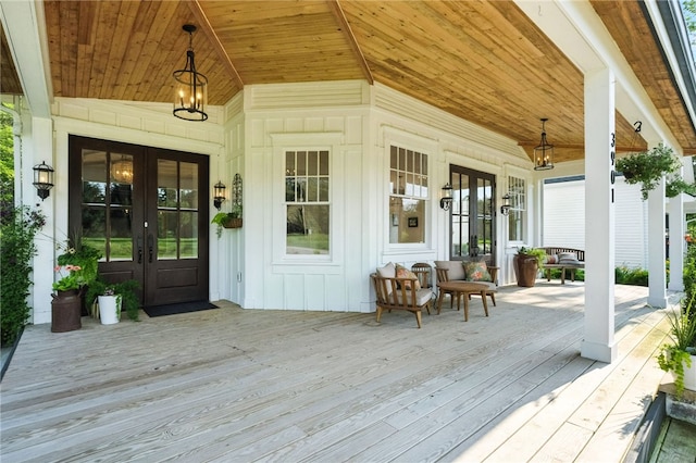 3901 Bakerstown Rd, Richland, PA 15044 - wooden porch featuring french doors