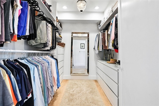 3901 Bakerstown Rd, Richland, PA 15044 - walk in closet featuring light wood-style flooring