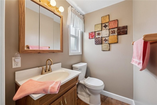 1417 Riverview Dr, Verona, PA 15147 - bathroom with vanity and wood finished floors