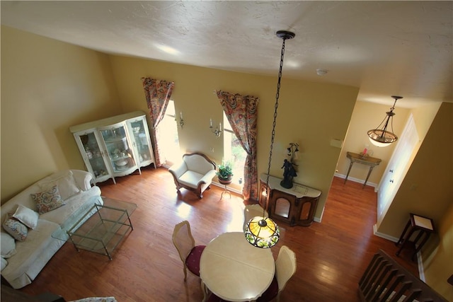 104 Victoria Dr, North Strabane, PA 15317 - living area with wood finished floors and baseboards
