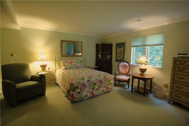 104 Victoria Dr, North Strabane, PA 15317 - bedroom featuring crown molding and carpet floors