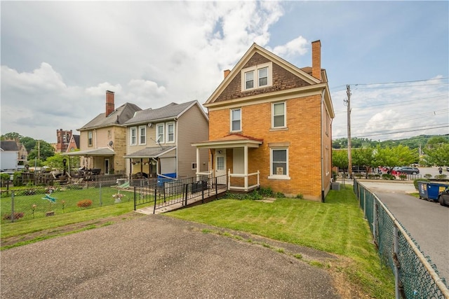 408 Lydia St, Carnegie, PA 15106 - view of front of home with a chimney and brick siding