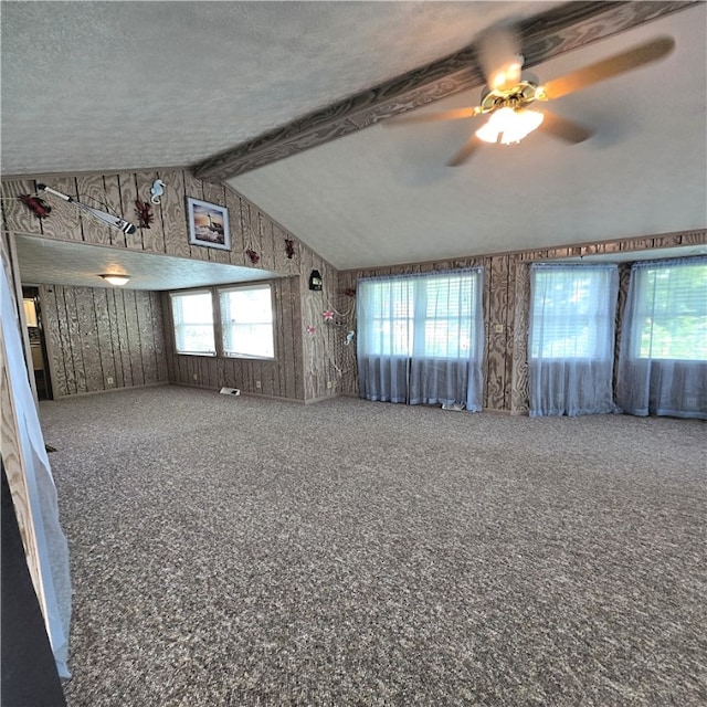 76 Foch Cir, Nemacolin, PA 15351 - unfurnished living room featuring a ceiling fan and a textured ceiling