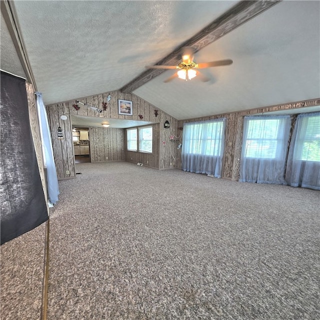 76 Foch Cir, Nemacolin, PA 15351 - unfurnished living room with ceiling fan and a textured ceiling
