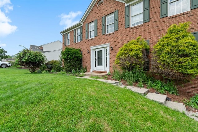1445 Bristol Dr, South Park, PA 15129 - view of front of home featuring a front yard and brick siding
