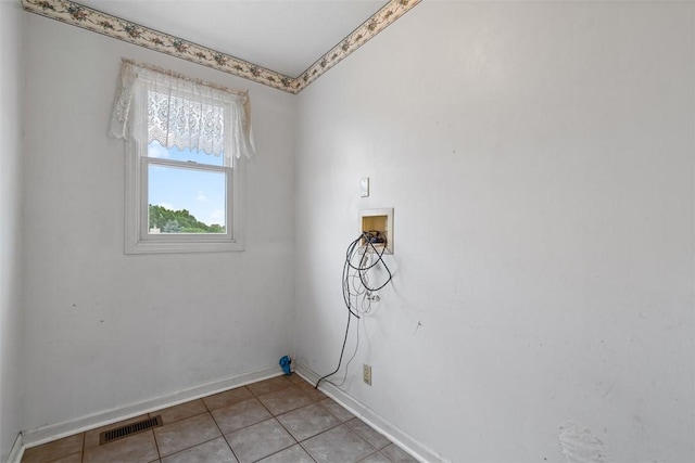 1445 Bristol Dr, South Park, PA 15129 - washroom with hookup for a washing machine and light tile patterned floors