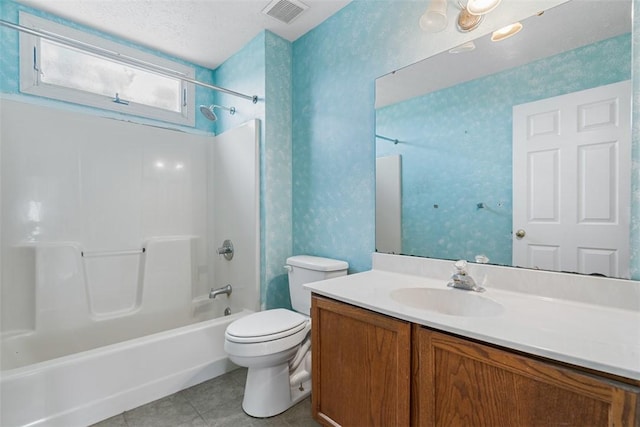 1445 Bristol Dr, South Park, PA 15129 - full bath featuring tile patterned floors, vanity, and bathtub / shower combination