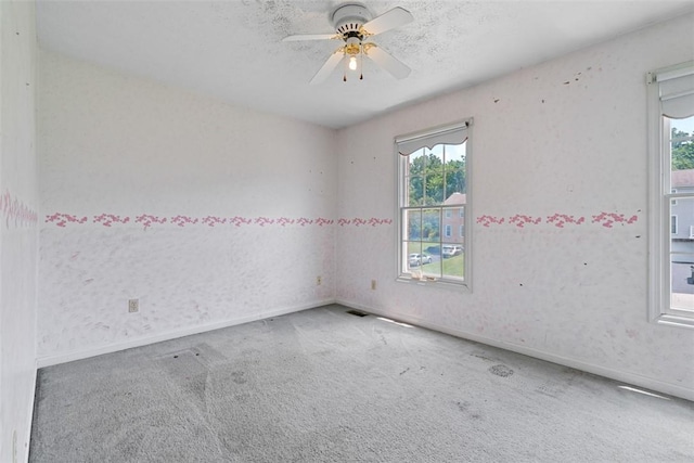 1445 Bristol Dr, South Park, PA 15129 - carpeted empty room with healthy amount of natural light and a ceiling fan