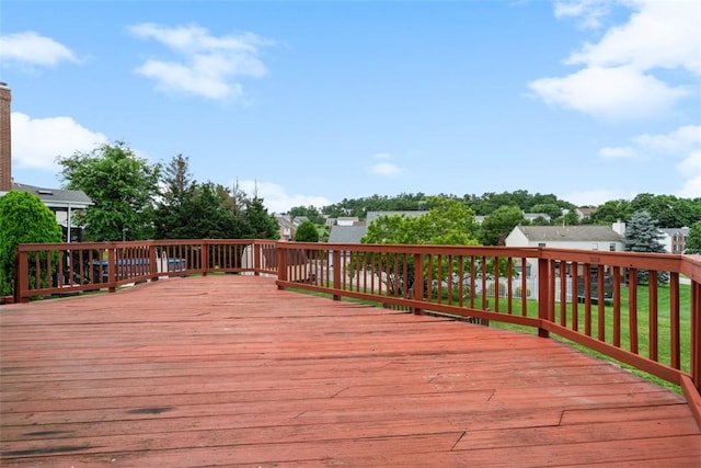 1445 Bristol Dr, South Park, PA 15129 - view of wooden deck