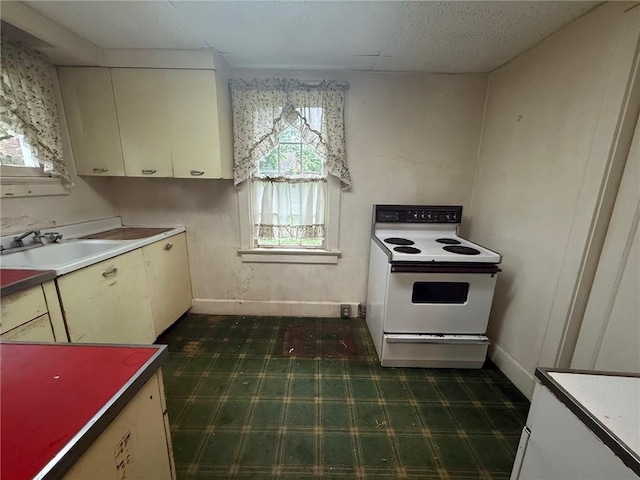 103 Belmont Rd, Twp Of But Ne, PA 16001 - kitchen with white range with electric cooktop and white cabinets
