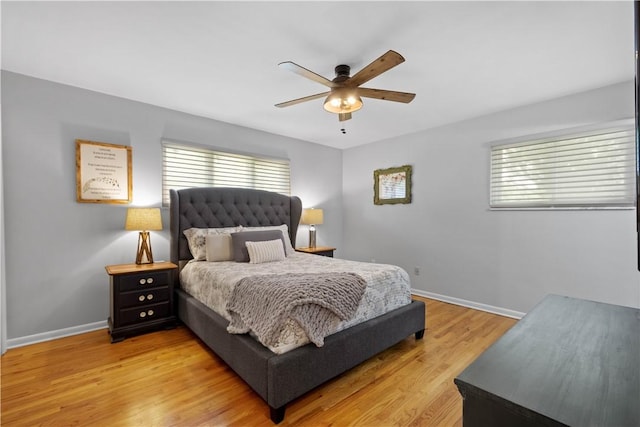 2633 Cedarvue Dr, Saint Clair, PA 15241 - bedroom with light wood finished floors and a ceiling fan