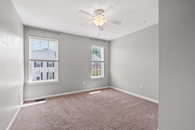 1004 Pointe View Dr, Adams Twp, PA 16046 - carpeted spare room featuring baseboards and a ceiling fan