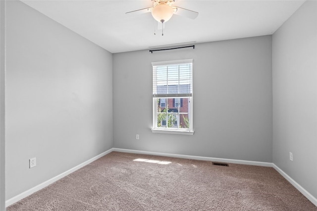 1004 Pointe View Dr, Adams Twp, PA 16046 - carpeted spare room featuring ceiling fan and baseboards