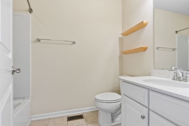 1004 Pointe View Dr, Adams Twp, PA 16046 - bathroom featuring vanity, tile patterned flooring, and tub / shower combination