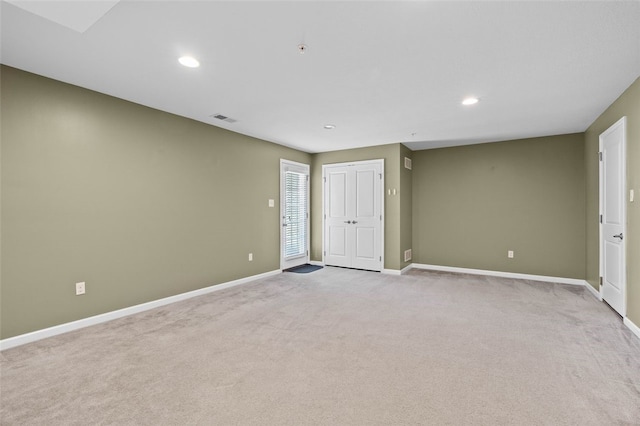 1004 Pointe View Dr, Adams Twp, PA 16046 - unfurnished bedroom with light carpet, recessed lighting, and a closet