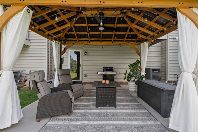 1004 Pointe View Dr, Adams Twp, PA 16046 - view of patio / terrace featuring a gazebo and grilling area