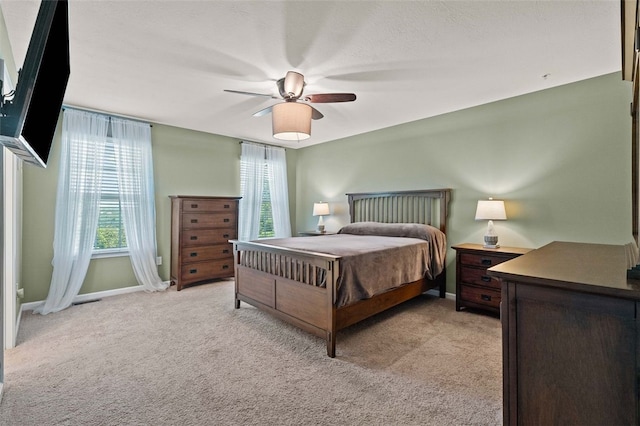 1004 Pointe View Dr, Adams Twp, PA 16046 - bedroom with light colored carpet and ceiling fan