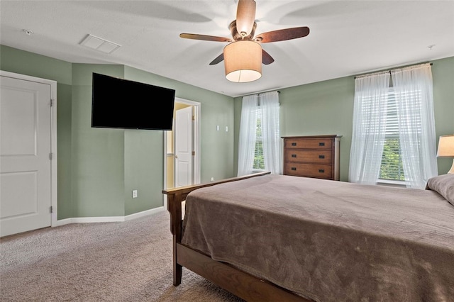 1004 Pointe View Dr, Adams Twp, PA 16046 - carpeted bedroom with baseboards and a ceiling fan