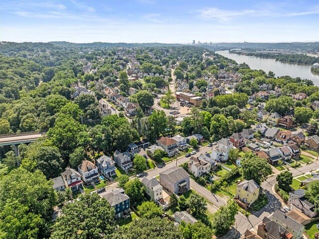 248 Berringer Pl, Ben Avon, PA 15202 - aerial view of residential area with a nearby body of water